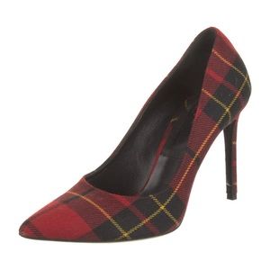 MICHAEL KORS Plaid Printed Pumps